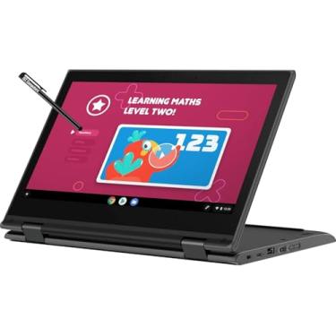 Imagem de Lenovo 300e Chromebook 2 em 1 2022, 11,6 Polegadas com Tela Sensível ao Toque, Intel N4020, 4GB RAM, 32GB Armazenamento, Stylus, Webcam, Resistente à Água, Conversível, Chrome OS
