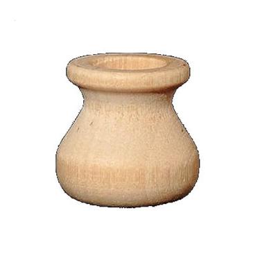 Imagem de Pinehurst Crafts Copo Redondo De Madeira Inacabado Para Feijão, Ótimo Mini Castiçal Ou Vaso Flores, 1 Polegada Altura (Furo 1/2"), Pacote Com 10