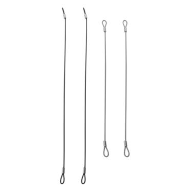 Imagem de DGBRSM 4 cabos de aço inoxidável, dois tamanhos, trancas, cabos de segurança trançados