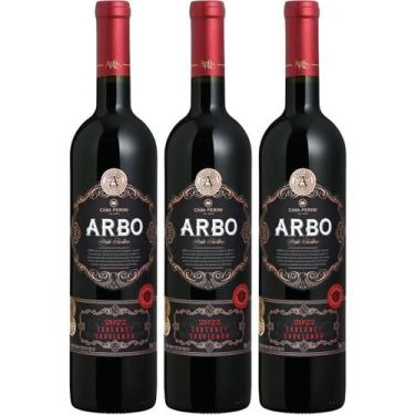 Imagem de Vinho Tinto Cabernet Sauvig Arbo Casa Perini 750ml Kit 3un