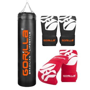 Imagem de Saco De Pancada Profissional 180 Cm Boxe Muay Thai, Luva Bate Saco Pro