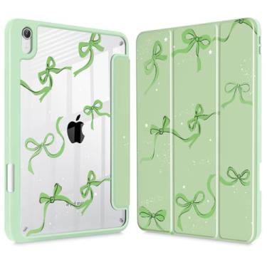 Imagem de May Chen Capa fina para iPad mini 7 (A17 Pro, 7ª geração) 2024/iPad mini 6 (6ª geração) 8,3 polegadas, [suporte de lápis embutido], capa à prova de choque, capa traseira transparente transparente