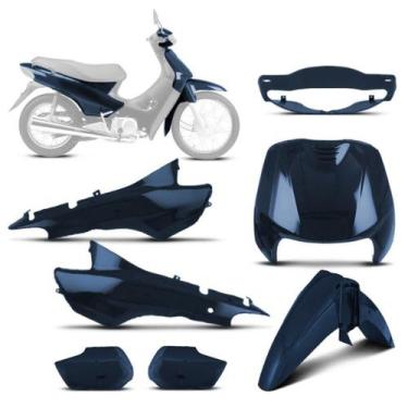 Imagem de Kit Carenagem 5 Peças Pro Tork Moto Honda Biz 100 1998 a 2005 Substitu