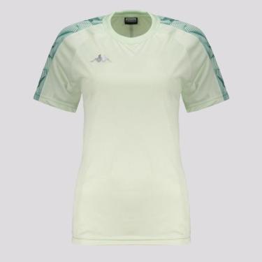 Imagem de Camiseta Kappa Athens Feminina Verde Claro, G