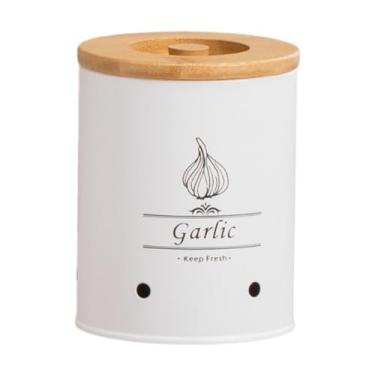 Imagem de AFXGUSD Lata de Armazenamento de Batatas, Recipiente Rústico para Alimentos com Tampa Hermética, Recipiente de Metal para Armazenamento de Batatas, Cebolas E, S