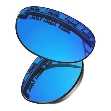 Imagem de Vonxyz Lentes de substituição para óculos de sol Oakley Eye Jacket 1.0 – Ice MirrorCoat polarizado