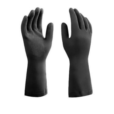 Imagem de Luva Látex MUCAMBO Reforçada Preta, Grande