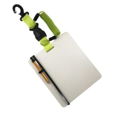 Imagem de KiBcsLic Quadro branco para mergulho subaquático, ferramenta de comunicação portátil, inclui lápis e apagável, Primavera Verde