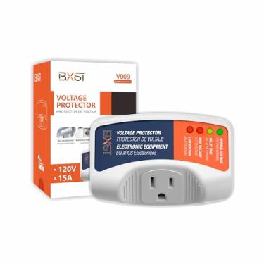 Imagem de BXST Um plugue de tomada no protetor de tensão para Casa Protege Contra Alta e Baixa Tensão Protetor de Sobretensão para Frigorífico/TV/PC 120V 1800W (1 Pacote)