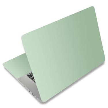 Imagem de AORTDES Adesivo para laptop de 38 a 15,6 cm, adesivo de vinil reutilizável universal para netbook/notebook de 12,1, 13, 13, 14, 15,4 polegadas, à prova d'água e resistente a arranhões (verde menta