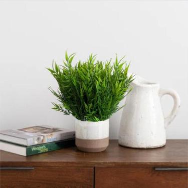 Imagem de 4 buques folhagem de bambu perfeito para arranjos decoração enfeites s