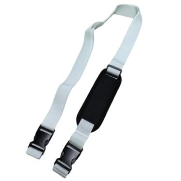 Imagem de predolo Alça de Transporte para Cadeira Dobrável de Praia com Ombreira, Alça de Transporte Multiuso para Equipamentos Esportivos, Guarda-chuva, Mochila, Branco