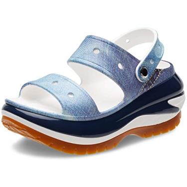 Imagem de Sandália crocs classic mega crush demin white/multi