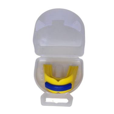 Imagem de Estojo Transparente e Protetor Bucal Duplo Moldável P/ Muay Thai, Boxe