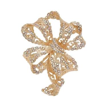 Imagem de Broches de Arco com Strass Brilhantes - Acessório de Festa Unissex, Do