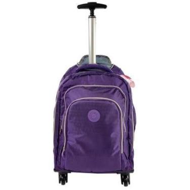 Imagem de Mochila Escolar Tactel Rodinhas 360 Top Model Notebook Tm39 - Plat1