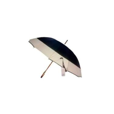 Imagem de Guarda Chuva 16 Varetas Cabo Madeira 115Cm Grande Vinho - Gh3
