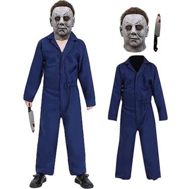 Imagem de Macacão assustador Costume Kuberas Kids Killer com máscara e brinquedo