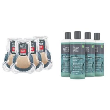 Imagem de Dove Men + Care Active Clean - Sabonete Líquido e Ferramenta de Banho