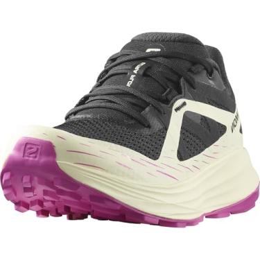 Imagem de Salomon Tênis de corrida feminino ULTRA FLOW Trail, Preto/Amarelo Transparente/Rosa Violeta, 40