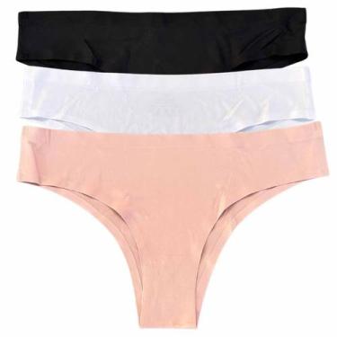 Imagem de Calcinha Tanga Não Marca Na Roupa Kit 3 Peças Combo revenda - Like4you