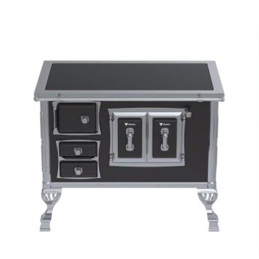 Imagem de Fogão a Lenha GII N 2 Sec Xviii Premium Preto Saida Direita