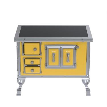 Imagem de Fogão a Lenha GII N 2 Sec Xviii Premium Amarelo Saida Direita