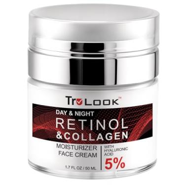 Imagem de TruLook Creme hidratante facial de retinol e colágeno com ácido hialurônico, dia e noite 1,7 Fl Oz