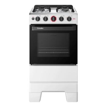 Imagem de Fogão de Piso 4 Bocas Esmaltec F4IAB Ideal Super | Mesa em Aço Inox, Acendimento Automático, Branco, Bivolt