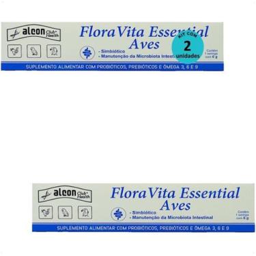 Imagem de Alcon flora vita essential para aves passáros 6g kit com 2