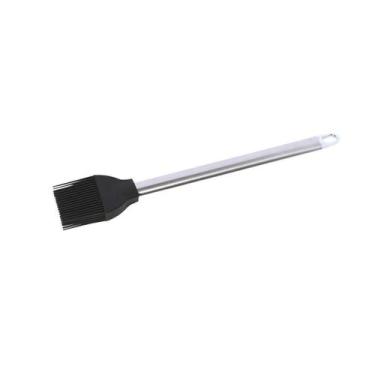 Imagem de Jogo 2 Pincéis Silicone Cabo Inox Preto 25,5 cm Mimo Style