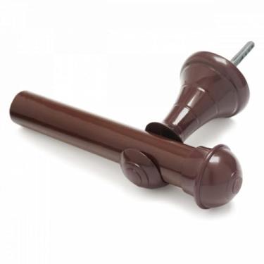 Imagem de Kit Varão Cortina 2,40 Metros 28mm Simples(MOGNO AVERMELHADO)