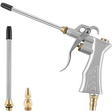 Imagem de Ferramenta de sopro de ar industrial, soprador de ar de alta pressão de liga de alumínio com bocal de fluxo de ar ajustável, soprador de ar para limpeza de carro, soprador de ar profissional de