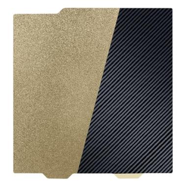 Imagem de Cama de chapa de aço de mola PET PEI da Ideaformer para Bambu Lab A1 Mini, PET de fibra de carbono lisa + PEI texturizado sem placa de construção magnética 184x184mm para Bambu Lab A1 Mini