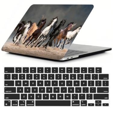Imagem de ACJYX Capa fina para laptop compatível com MacBook Pro 16 polegadas 2021-2025 modelos M3 A2991 M2 A2780 M1 A2485 A3403 A3186, capa protetora de plástico rígido portátil de 16 polegadas e película de