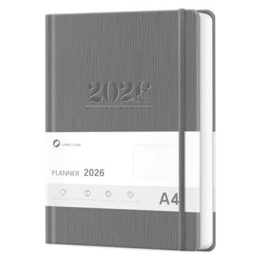 Imagem de Agenda Lonely 2026 semanal e mensal A4 PU encadernação (preto)