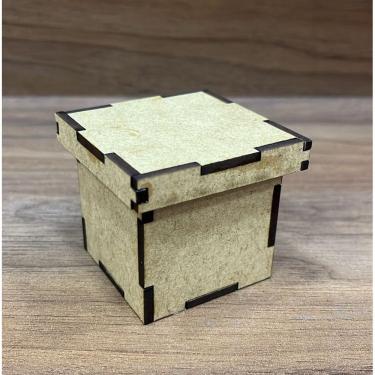 Imagem de Kit 10 CAIXA COM TAMPA MDF Cru