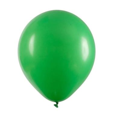 Imagem de Balão Liso Linha Buffet N7 Verde Folha 50Un Art Latex