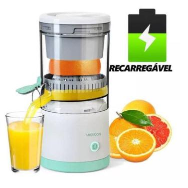 Imagem de Espremedor frutas laranja limão portátil automático sem fio