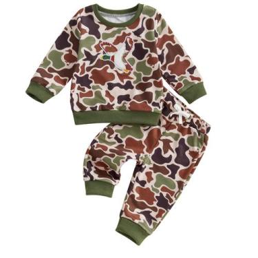 Imagem de Outfit Baby Boy Duck Camo com capuz e roupas de caça 6-12M - Emmababy