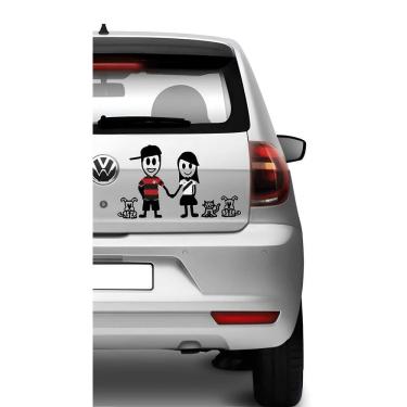 Imagem de Adesivo De Carro Família Feliz Futebol Mod02