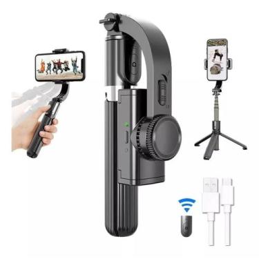 Imagem de Estabilizador Celular Bastão Pau Selfie Tripé 360 Bluetooth - peining