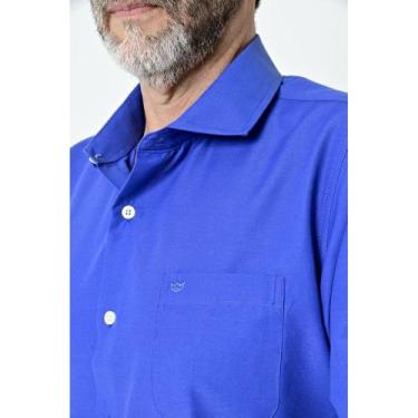 Imagem de Camisa Social Masculina com Bolso e Colarinho Italiano - Camisaria Col