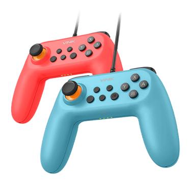 Imagem de Kit com 2 controles USB 2.0 Cabo 1.8m Compatível com Switch