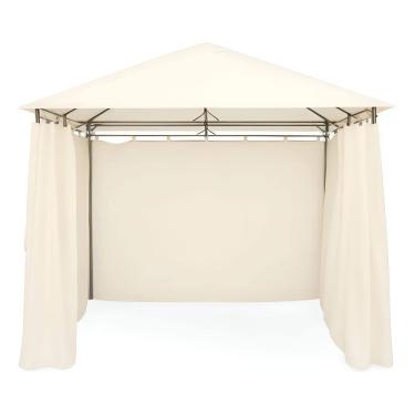 Imagem de Gazebo Com Cortinas Em Poliester 3x3m Brazil Home Living Bege
