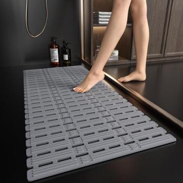 Imagem de Tapete de banho XIYUNTE Rubber para banheira antiderrapante 91x41cm Ti