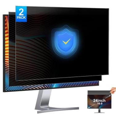 Imagem de Pacote com 2 telas de privacidade de 24 polegadas para monitor JEAPKA