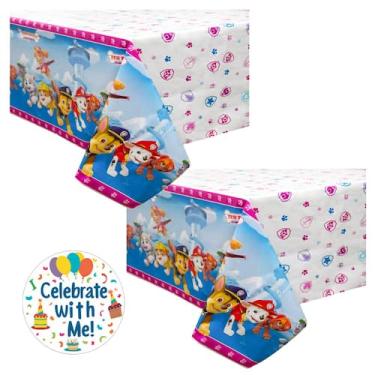 Imagem de Suprimentos de festa exclusivos Paw Patrol Girl com 2 capas de mesa - 