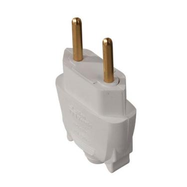 Imagem de Plugue Pino Macho 180 2P 10A/250V Mec-Tronic, Único