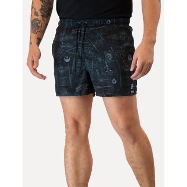 Imagem de Short Reserva D'Água Beachwear Estampado Naves Preto-Masculino